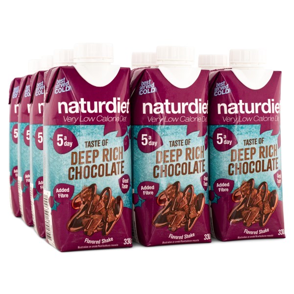Naturdiet Shake, Chokolade, 12-pak