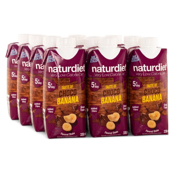 Naturdiet Shake, Chocobanana, 12-pak