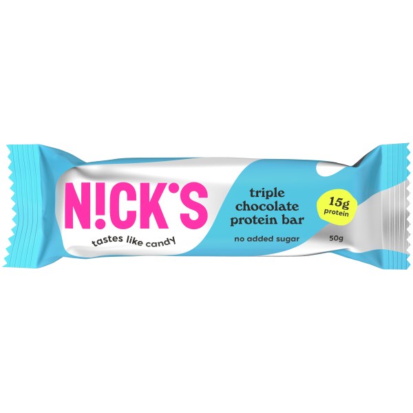 Nicks Protein Bar, Triple Chocolate, 1 stk billede