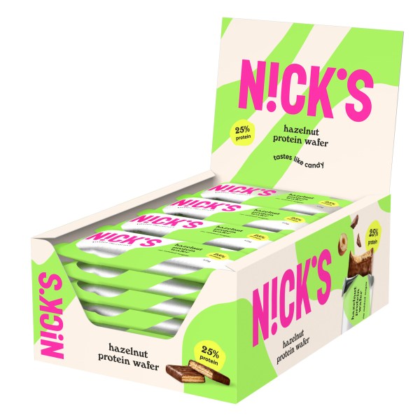 Nicks Protein Wafer, Hazelnut, 24-pak