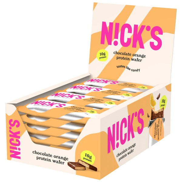 Nicks Protein Wafer, Orange, 24-pak