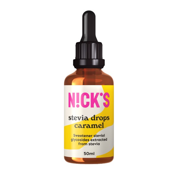 Nicks Stevia Drops, Caramel, 50 ml billede