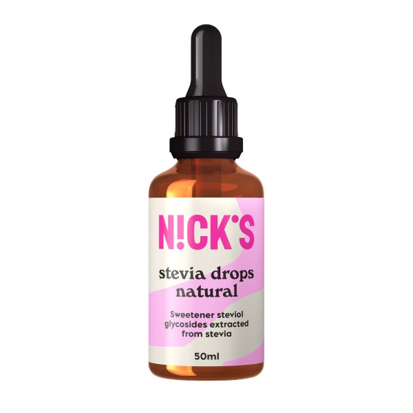 Nicks Stevia Drops, Naturel, 50 ml billede