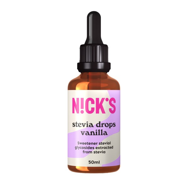 Nicks Stevia Drops, Vanilla, 50 ml billede