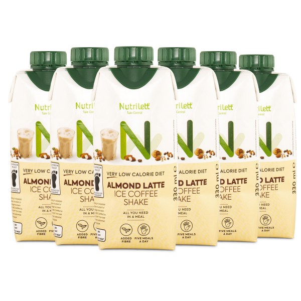 Nutrilett VLCD Shake, Ice Coffee Almond Latte, 6-pak
