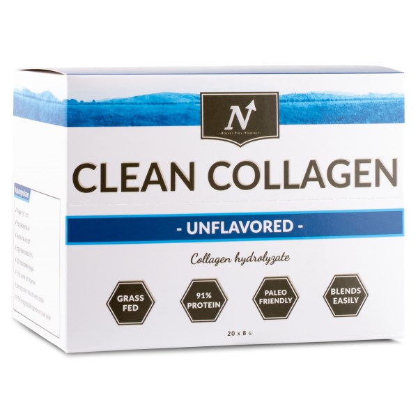 Nyttoteket Clean Collagen Stickpakke, Unflavored, 20 portionsposer billede