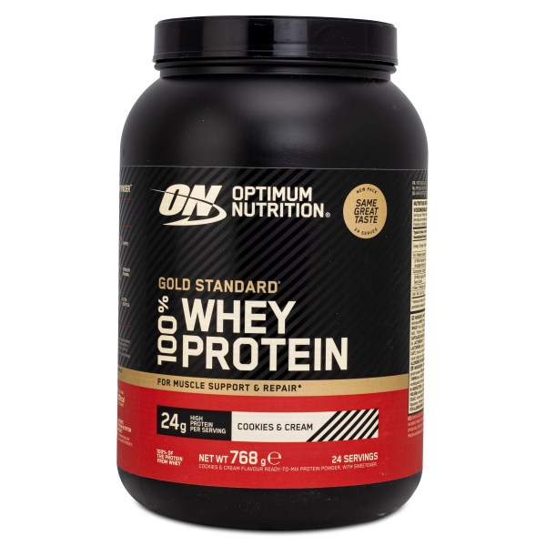 100% Whey Gold Standard, Cookie & Cream, 768 g