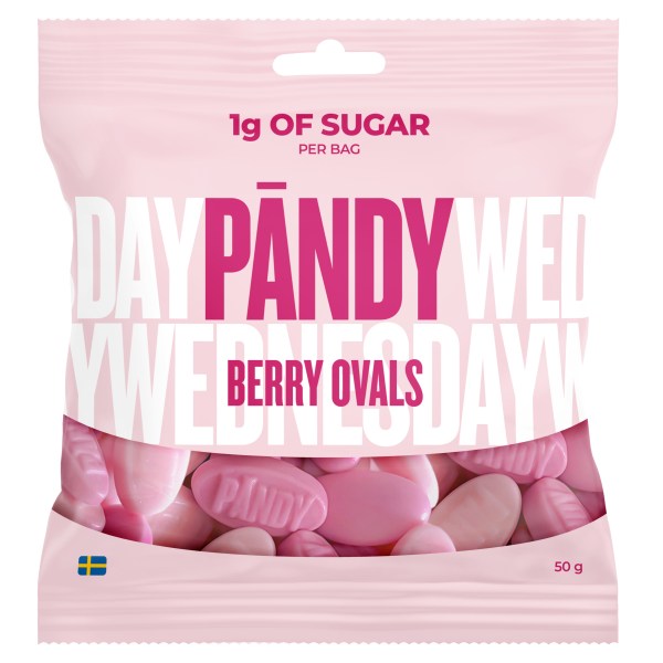 Pändy Candy, Berry Ovals, 50 g billede