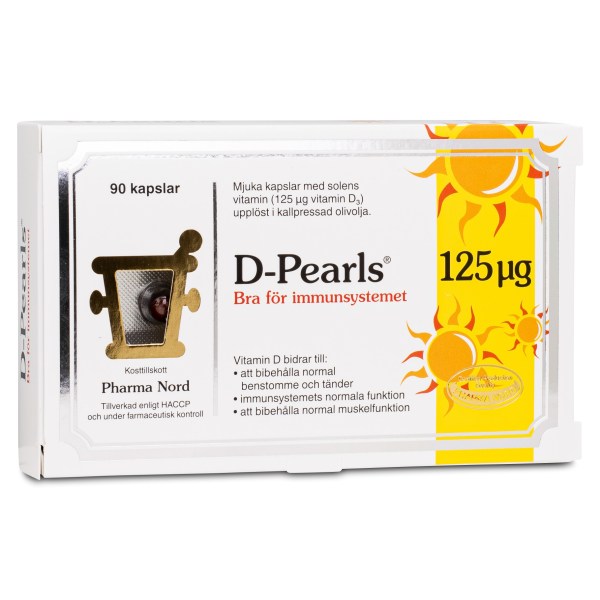 Pharma Nord D-Pearls 125 Ug, 90 kapsler billede
