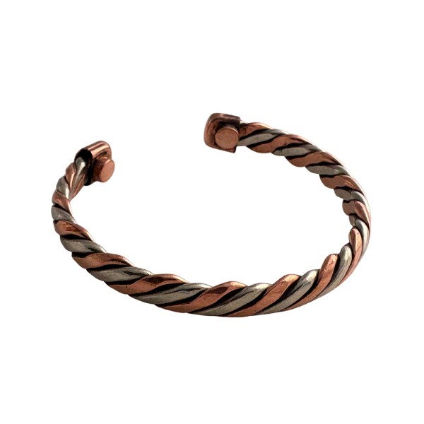 Prio Vitality Armbånd Kobber Flettet, One Size