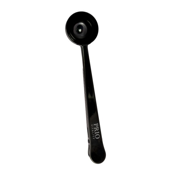Prio Vitality Måleske med Clip 15 ml, 1 stk, Black