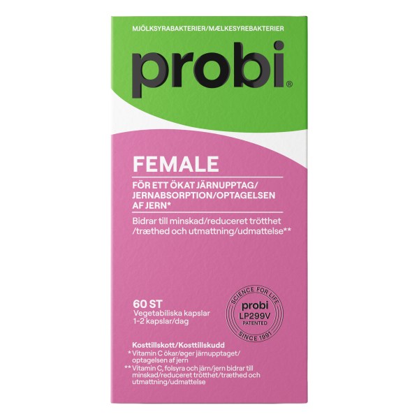 Probi Female Mælkesyrebakterier, 60 kapsler