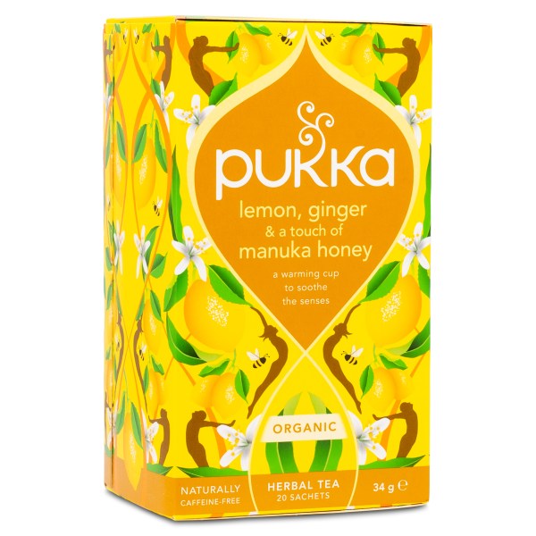Pukka Te Lemon, Ginger & Manuka, 20 poser