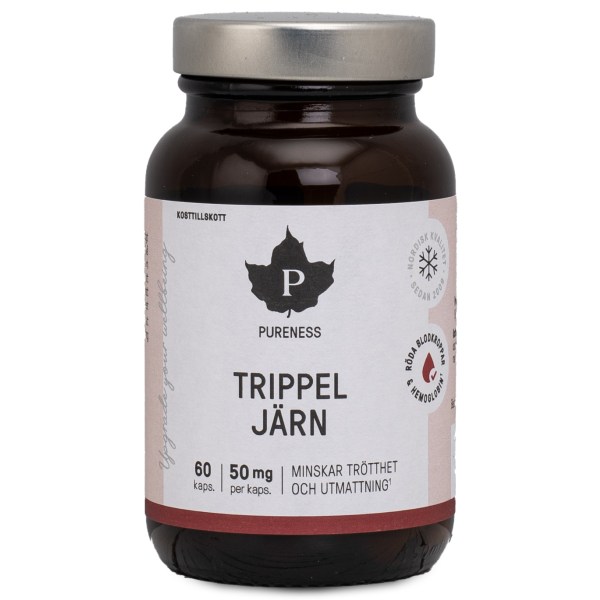 Pureness Trippel Jern, 60 kapsler