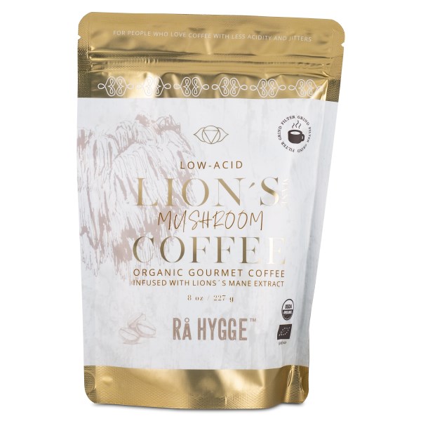 Rå Hygge Lions Mane Svampekaffe, 227 g, Malede Bønner
