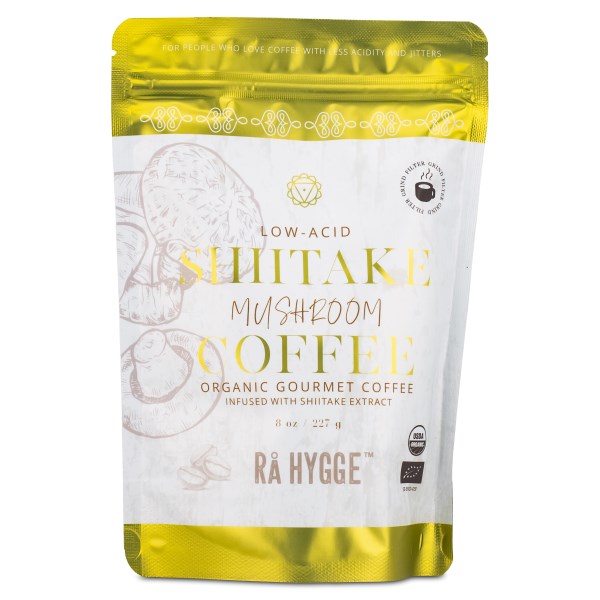 Rå Hygge Shiitake Svampekaffe, 227 g, Malede Bønner billede
