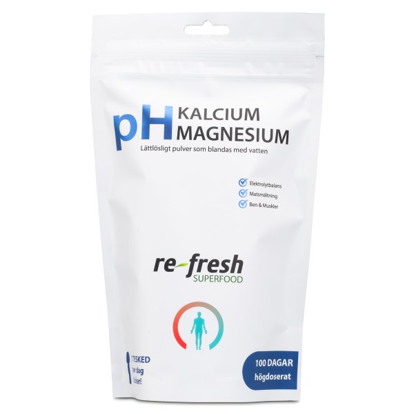 Re-fresh Superfood pH Calcium Magnesium, 300 g billede