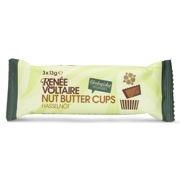 Renee Voltaire Nut Butter Cups, Hasselnød, 3-pak