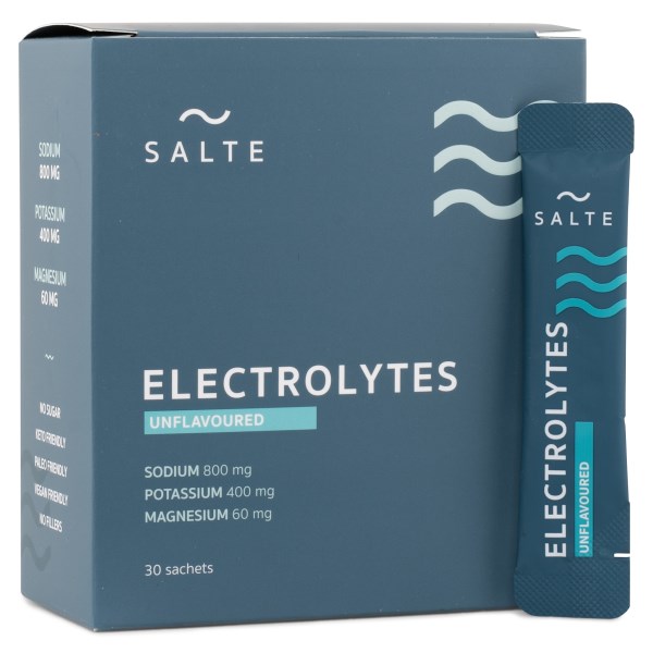 SALTE Elektrolytter, Naturel, 30 doseringsposer