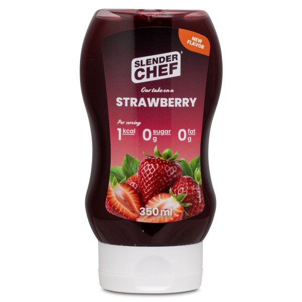 Slender Chef Syrup, 350 ml, Strawberry billede
