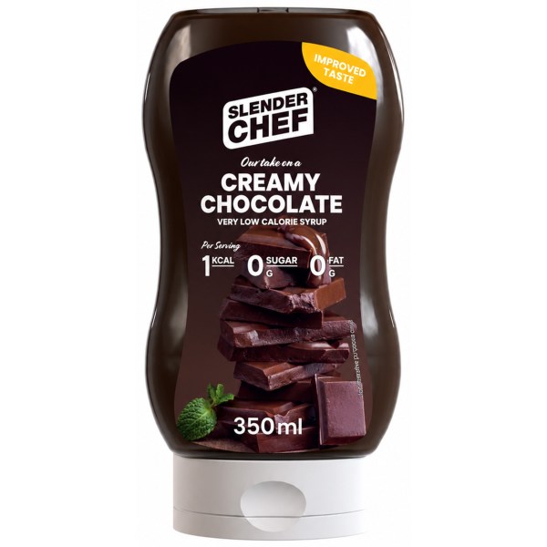 Slender Chef Syrup, 350 ml, Creamy Chocolate billede
