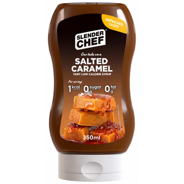 Slender Chef Syrup, 350 ml, Salted Caramel billede