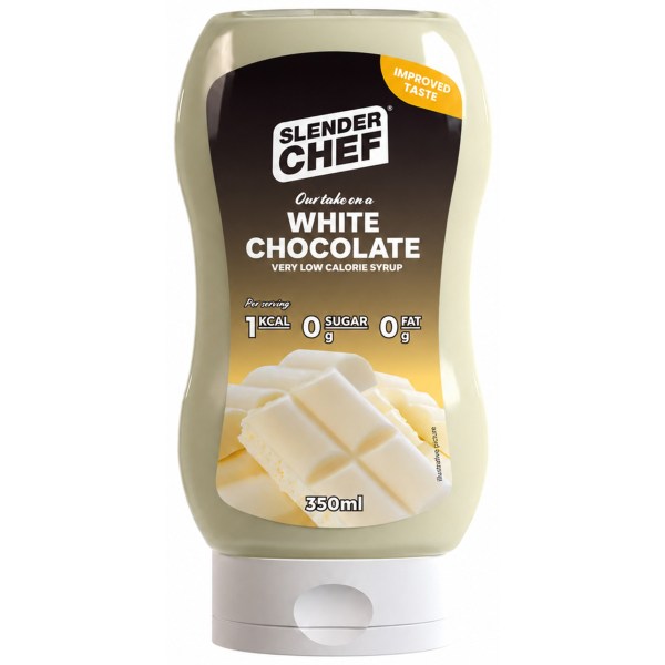 Slender Chef Syrup, 350 ml, White Chocolate billede
