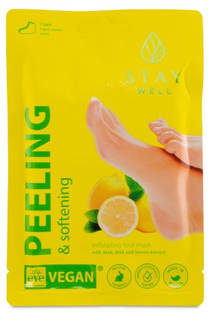 -localization-error-products-images-main-thumbnail- StayWell Peeling & Softening Foot Mask, 1 stk, Lemon