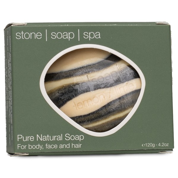 Stone Soap Sæbe, 120 g, Citron & Lime