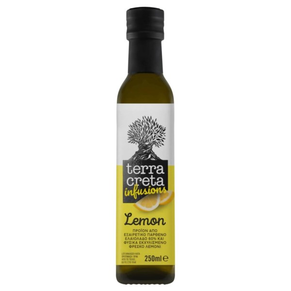 Terra Creta Bio Infusion Øko Extra Virgin Olivenolie Citron, 250 ml