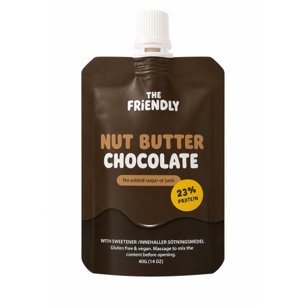 The Friendly Fat Company Fat-Pack Nutbutter, Chocolate, 1 stk billede