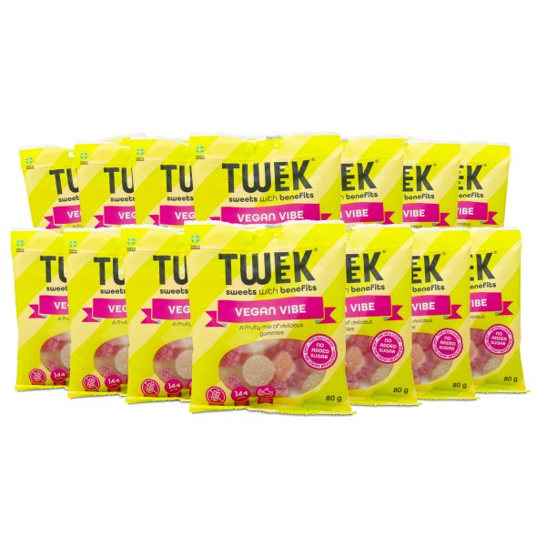Tweek Gummies Vegan, 14-pak, Vegan Vibes