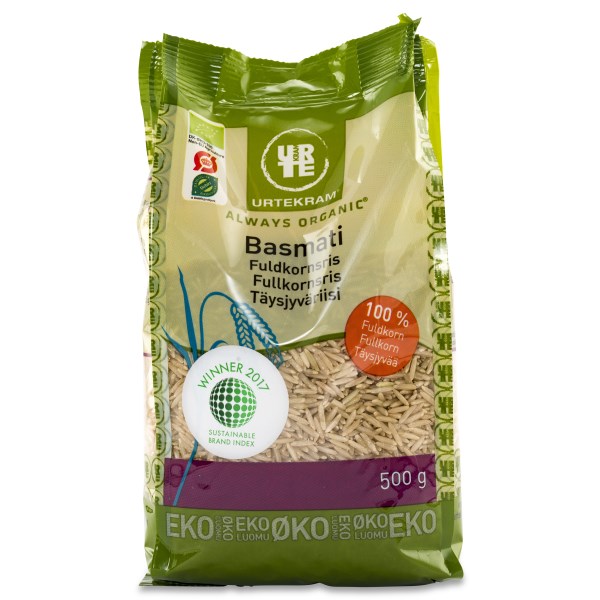 Ris basmati brune Himalaya FairTrade Økologisk- 500 gr - Urtekram