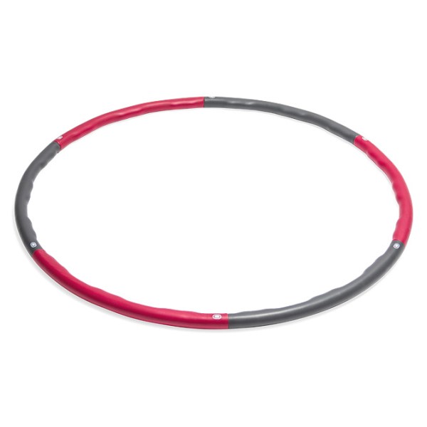 Virtufit Hula Hoop, 1,2 kg, Rød/Grå billede