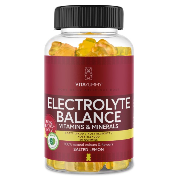 VitaYummy Electrolyte Balance, Salted Lemon, 60 Gummies