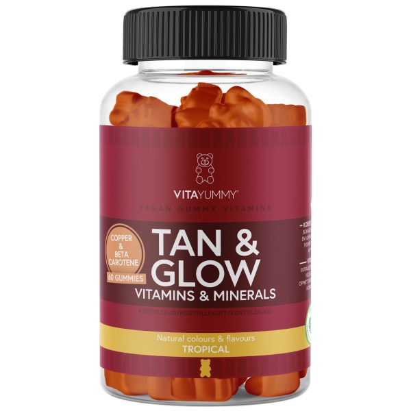 VitaYummy Tan & Glow, Tropical, 60 Gummies billede