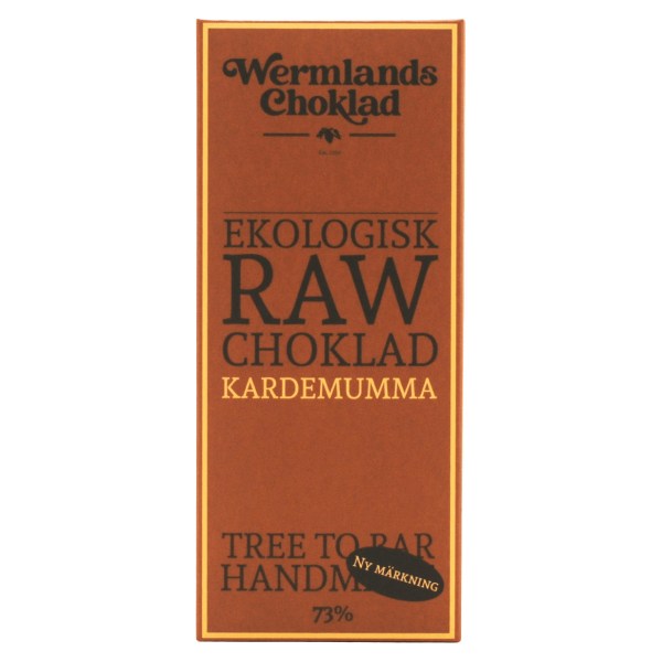 WermlandsChoklad Rawchokolade ØKO, 50 g, Kardemomme