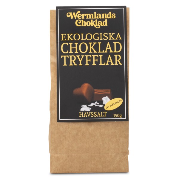 WermlandsChoklad Chokoladetrøfler ØKO, Havssalt, 150 g