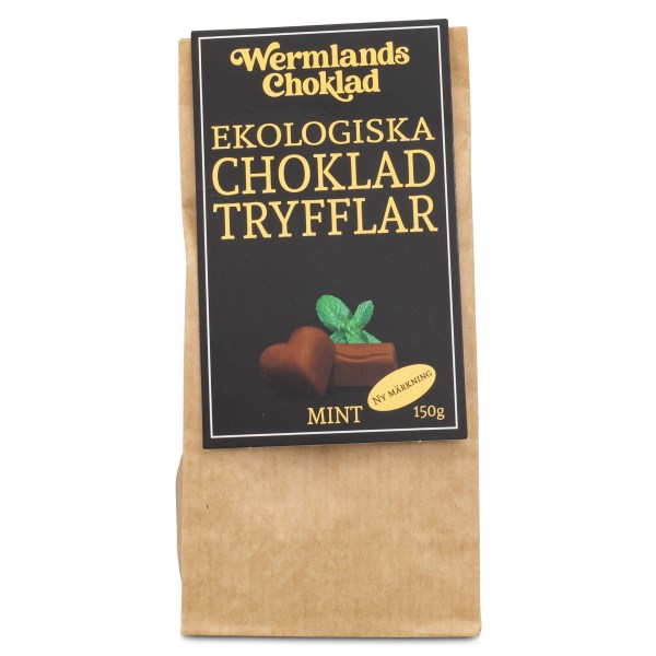WermlandsChoklad Chokoladetrøfler ØKO, Mint, 150 g