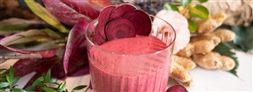 Rdbedesmoothie med ingefr