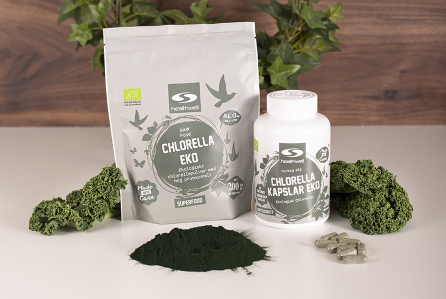 Chorella - naturlig sundhedsbombe, bde i pulver og kapsler