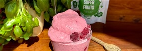 Hindbrfluff med Super Fruits