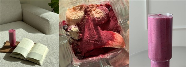 Smoothie fyldt med protein og fibre