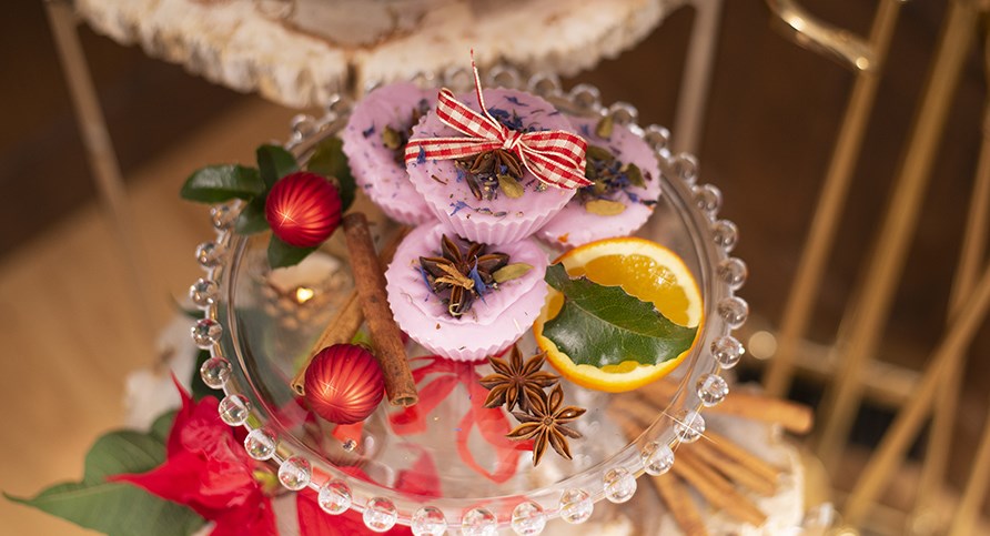 Muffins�ber med juleduft.