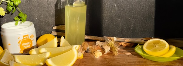 Ingefr & citron jellyshots med C-vitamin