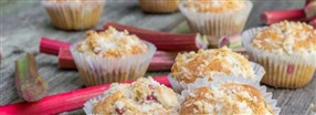 Sunde og lkre rabarbermuffins
