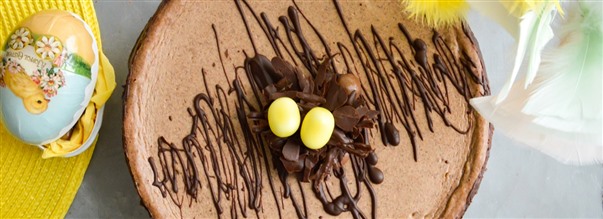 Pskekage med chokolade