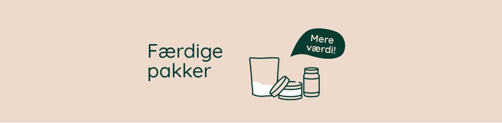 Produktpakker fra varemrket Healthwell og Healthwell PURE