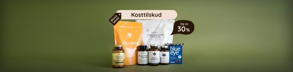 Kosttilskud - Op til 30%