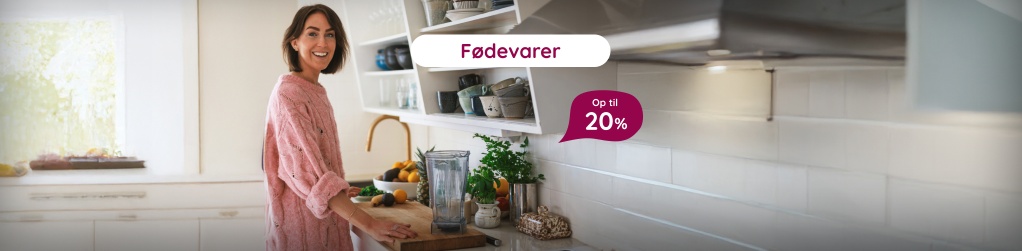 Fødevarer - Op til 20%